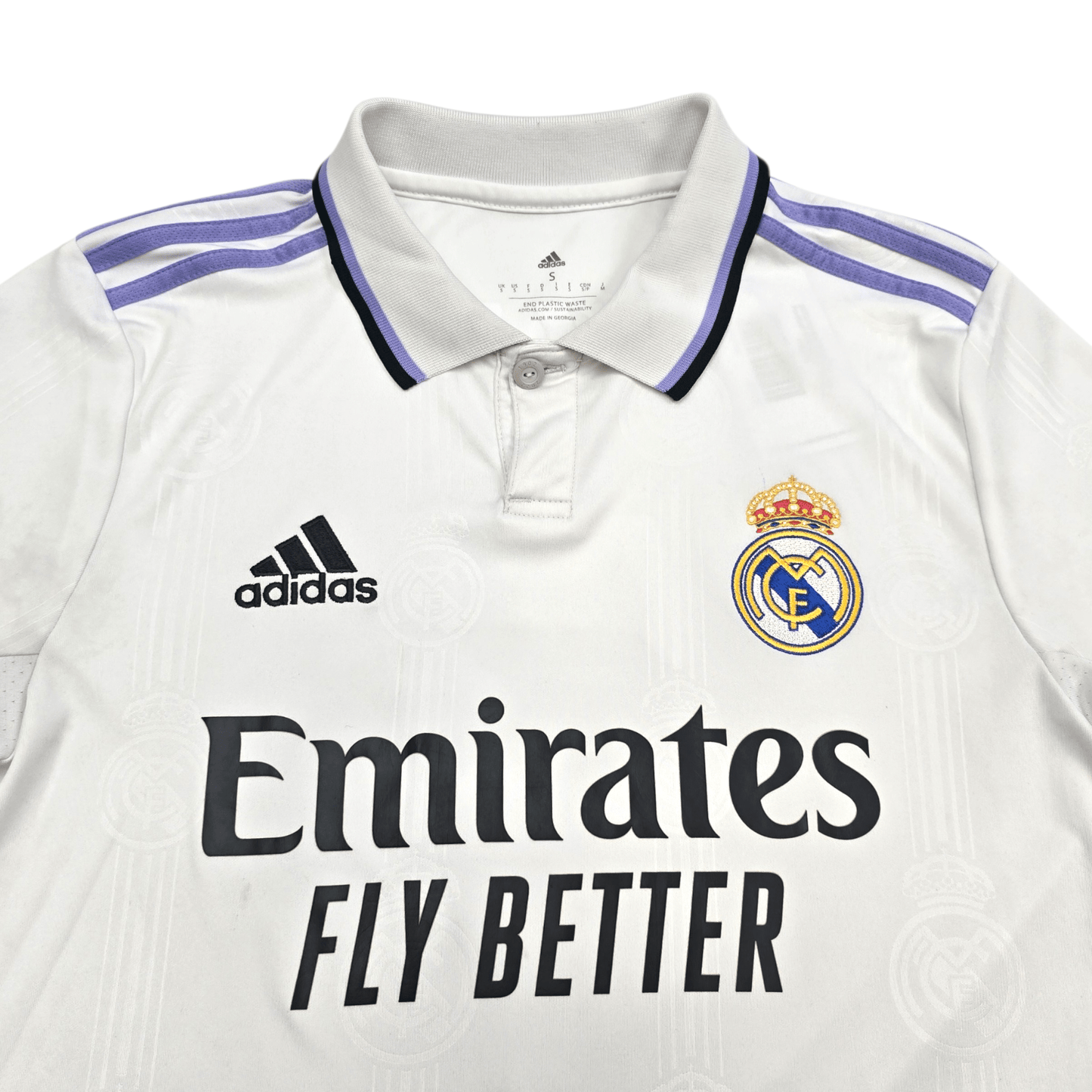 2022/23 Real Madrid Home Football Shirt (S) Adidas #7 Hazard