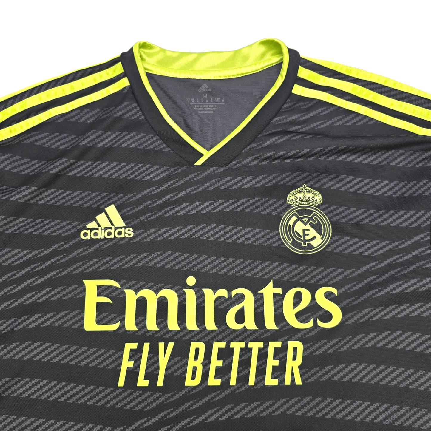 2022/23 Real Madrid Third Football Shirt (M) Adidas #22 Rüdiger