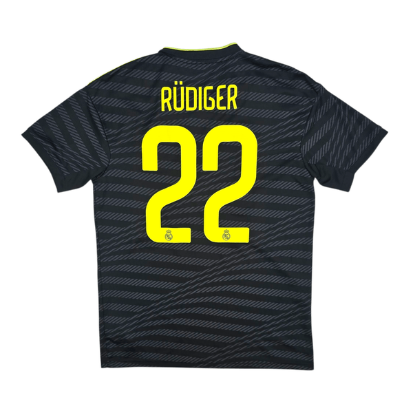 2022/23 Real Madrid Third Football Shirt (M) Adidas #22 Rüdiger