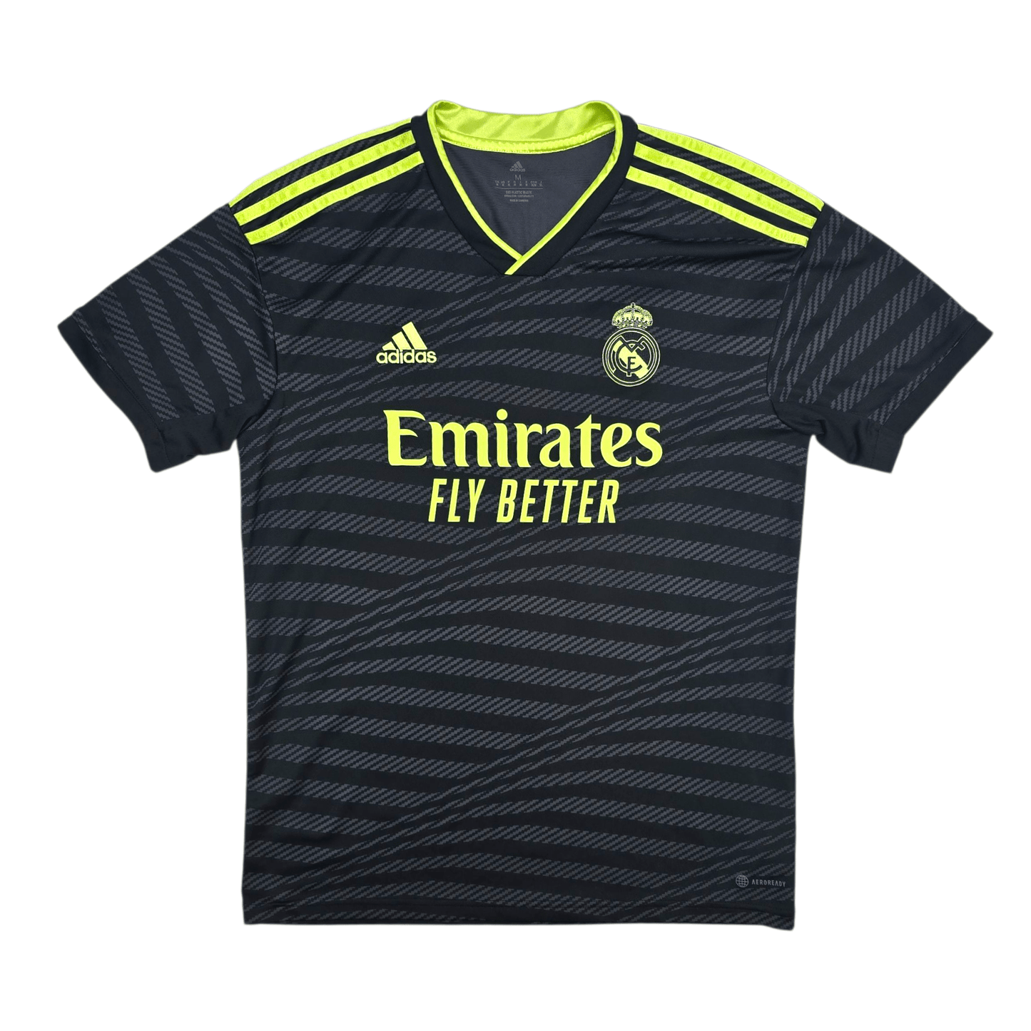 2022/23 Real Madrid Third Football Shirt (M) Adidas #22 Rüdiger