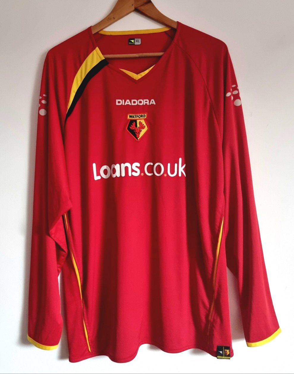 Diadora Watford 05/06 Long Sleeve Away Shirt XL