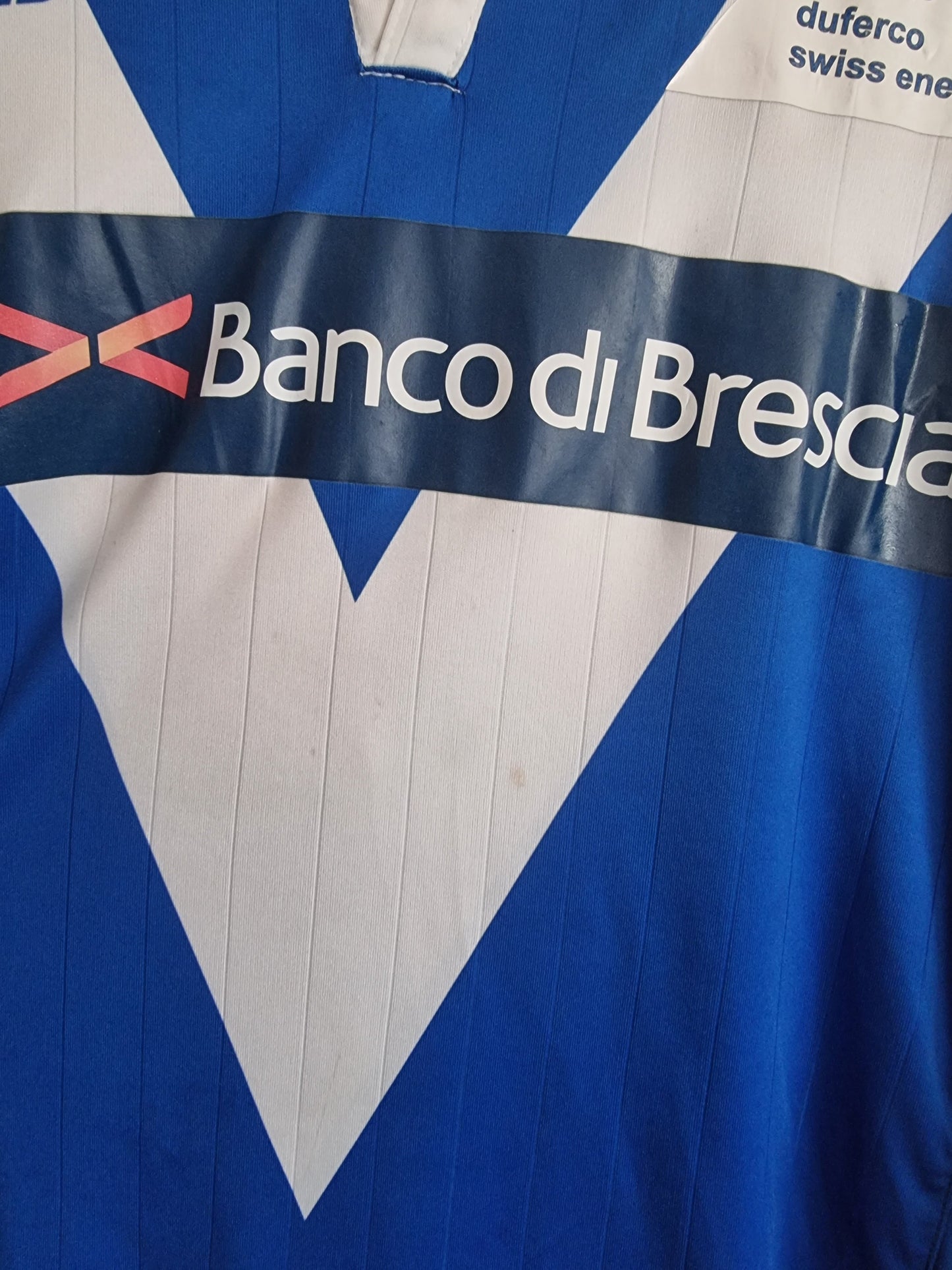Asics Brescia 07/08 Match Issue Long Sleeve Primavera Home Shirt XL