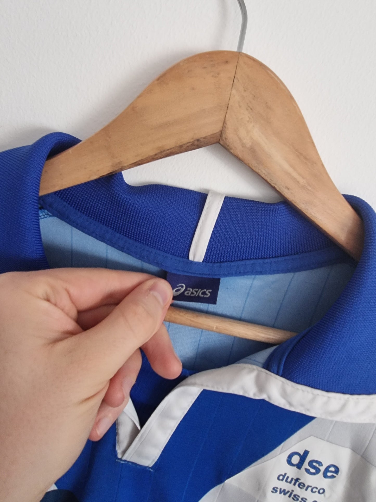 Asics Brescia 07/08 Match Issue Long Sleeve Primavera Home Shirt XL
