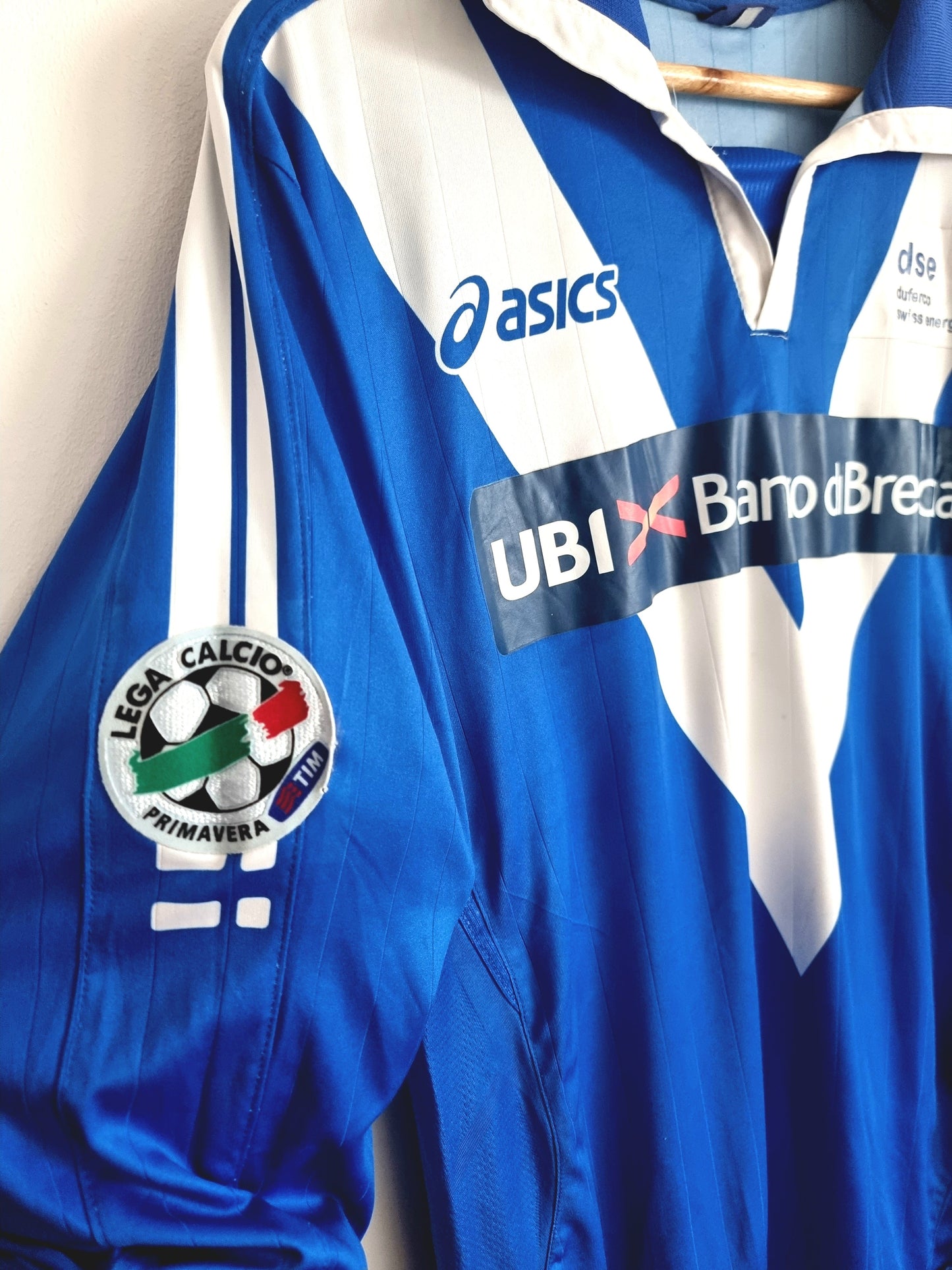 Asics Brescia 07/08 Match Issue Long Sleeve Primavera Home Shirt XL