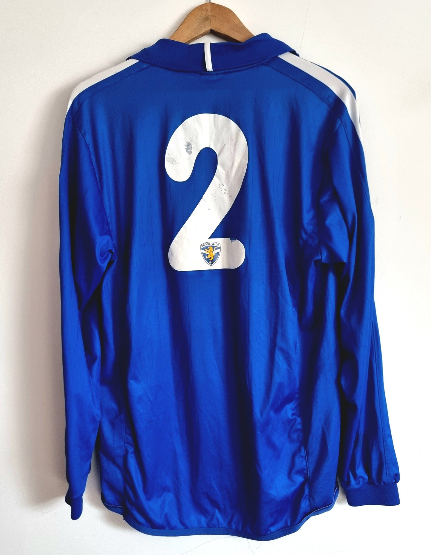 Asics Brescia 07/08 Match Issue Long Sleeve Primavera Home Shirt XL