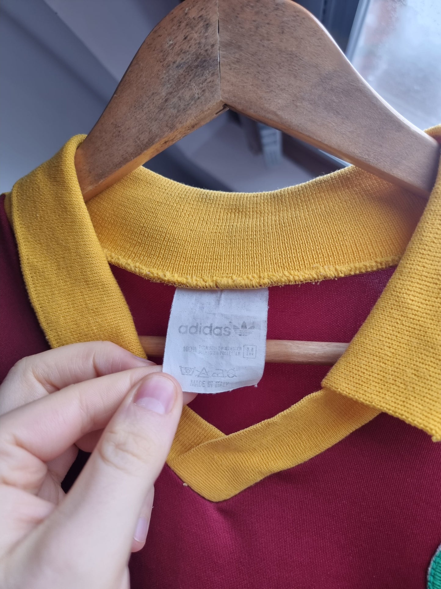 Adidas Roma 91/92 Long Sleeve Home Shirt Medium
