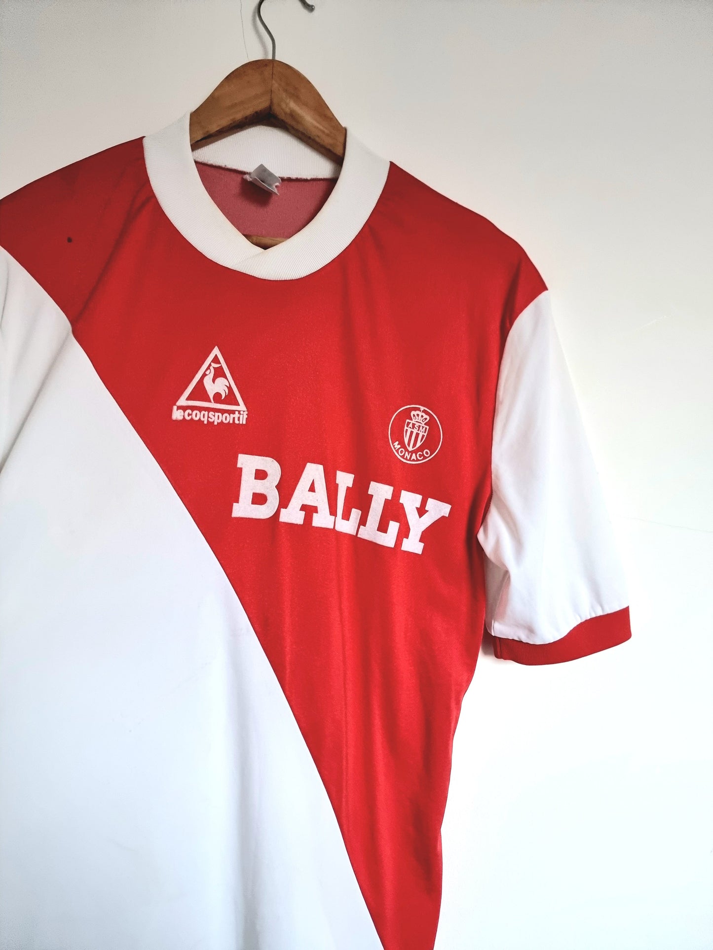 Le Coq Sportif A.S Monaco 84/85 Home Shirt Large