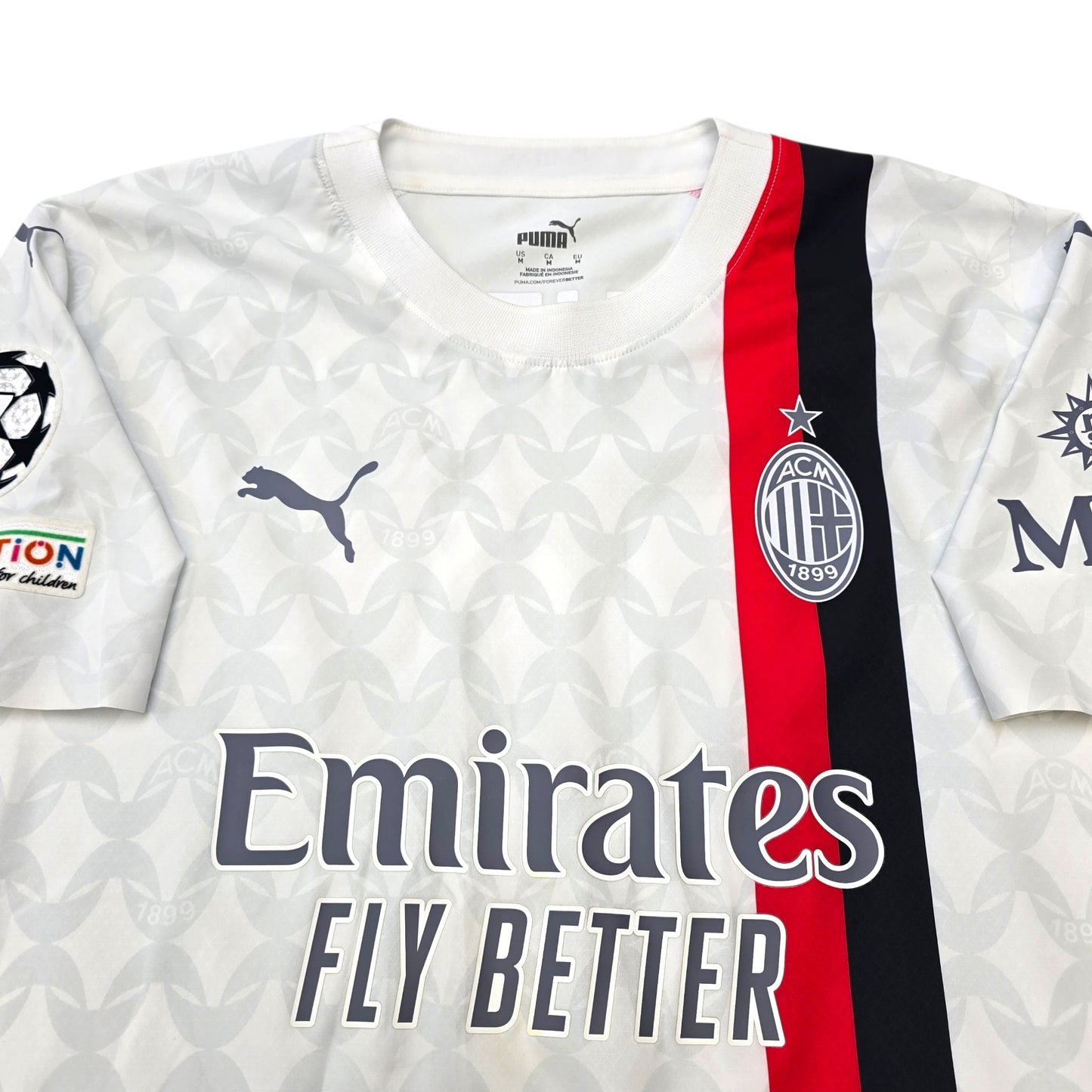 2023/24 AC Milan Away Football Shirt (M) Puma #19 Theo (Player Version)