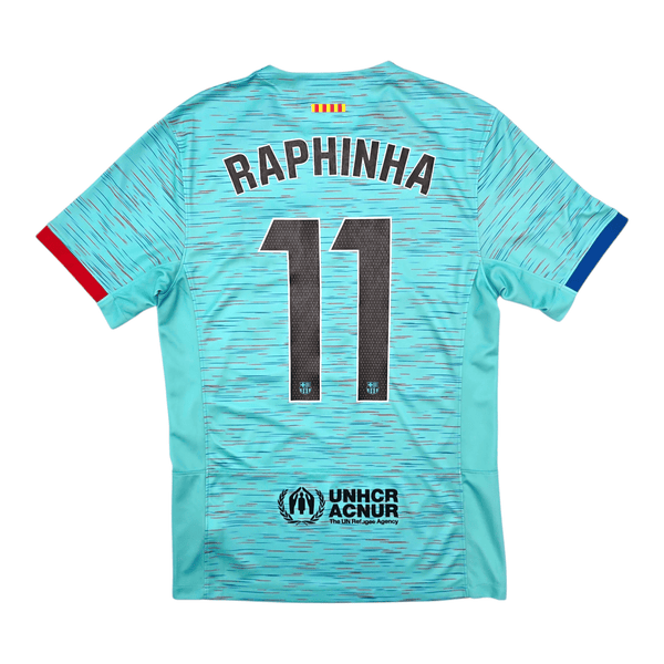 2023/24 Barcelona Third Football Shirt (S) Nike #11 Raphinha