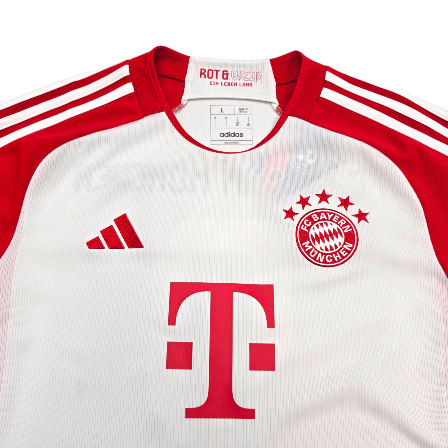2023/24 Bayern Munich Home Football Shirt (L) Adidas #9 Kane