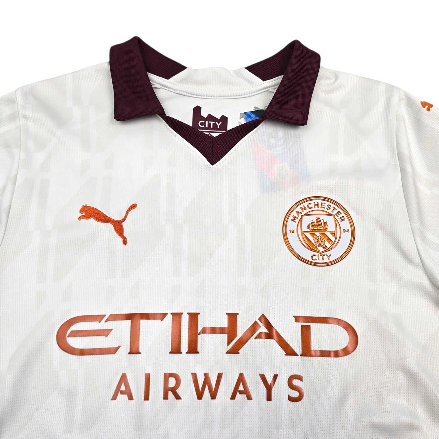2023/24 Manchester City Away Football Shirt (S) Puma #9 Haaland