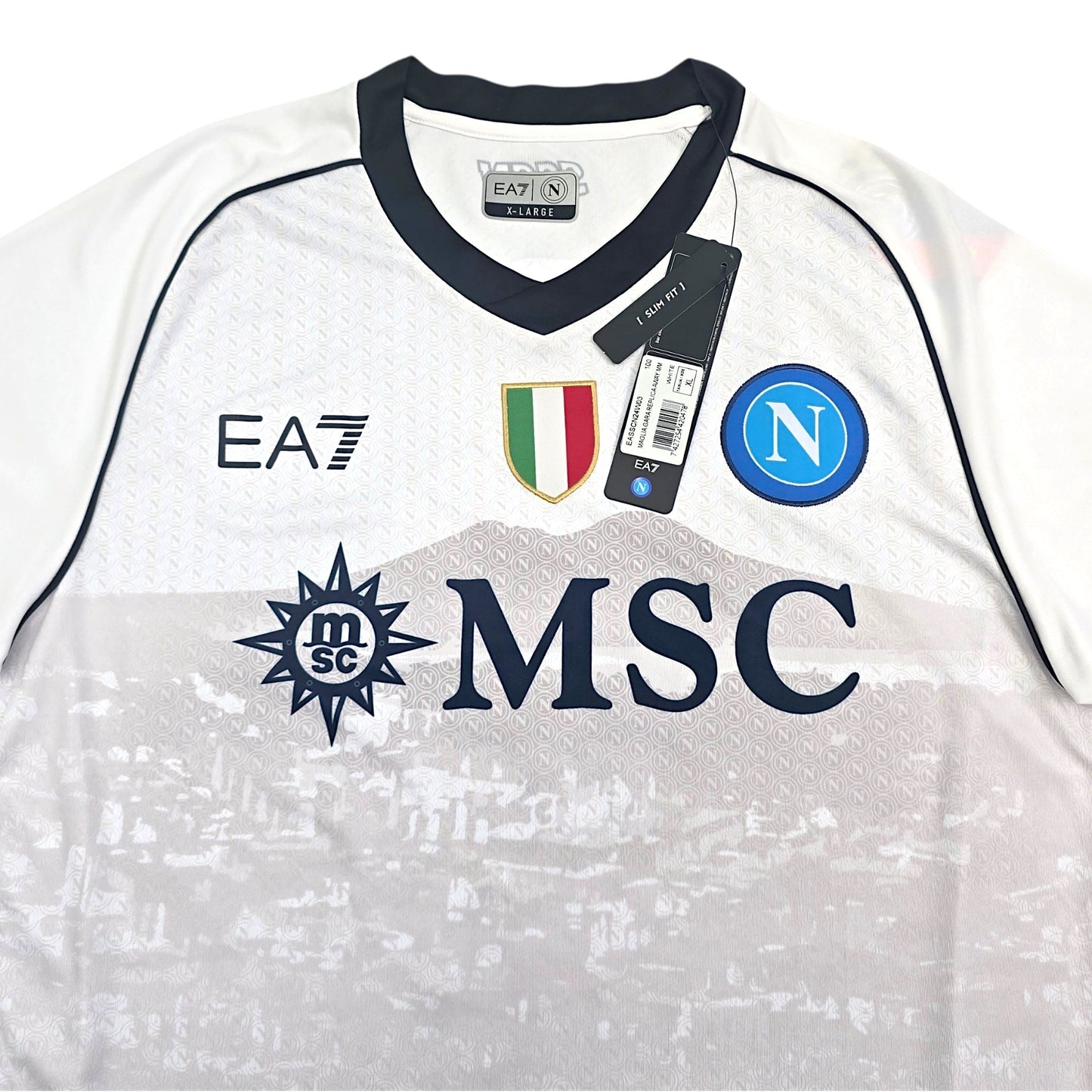 2023/24 Napoli Away Football Shirt (XL) EA7 #9 Osimhen (BNWTs)