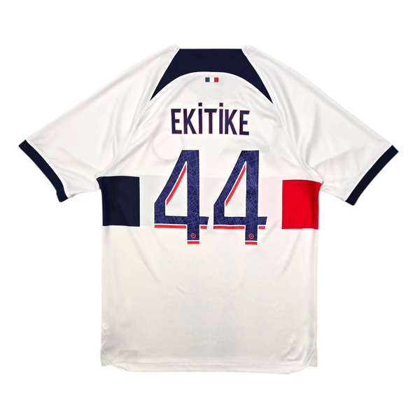 2023/24 PSG Away Football Shirt (M) Nike #44 Ekitike