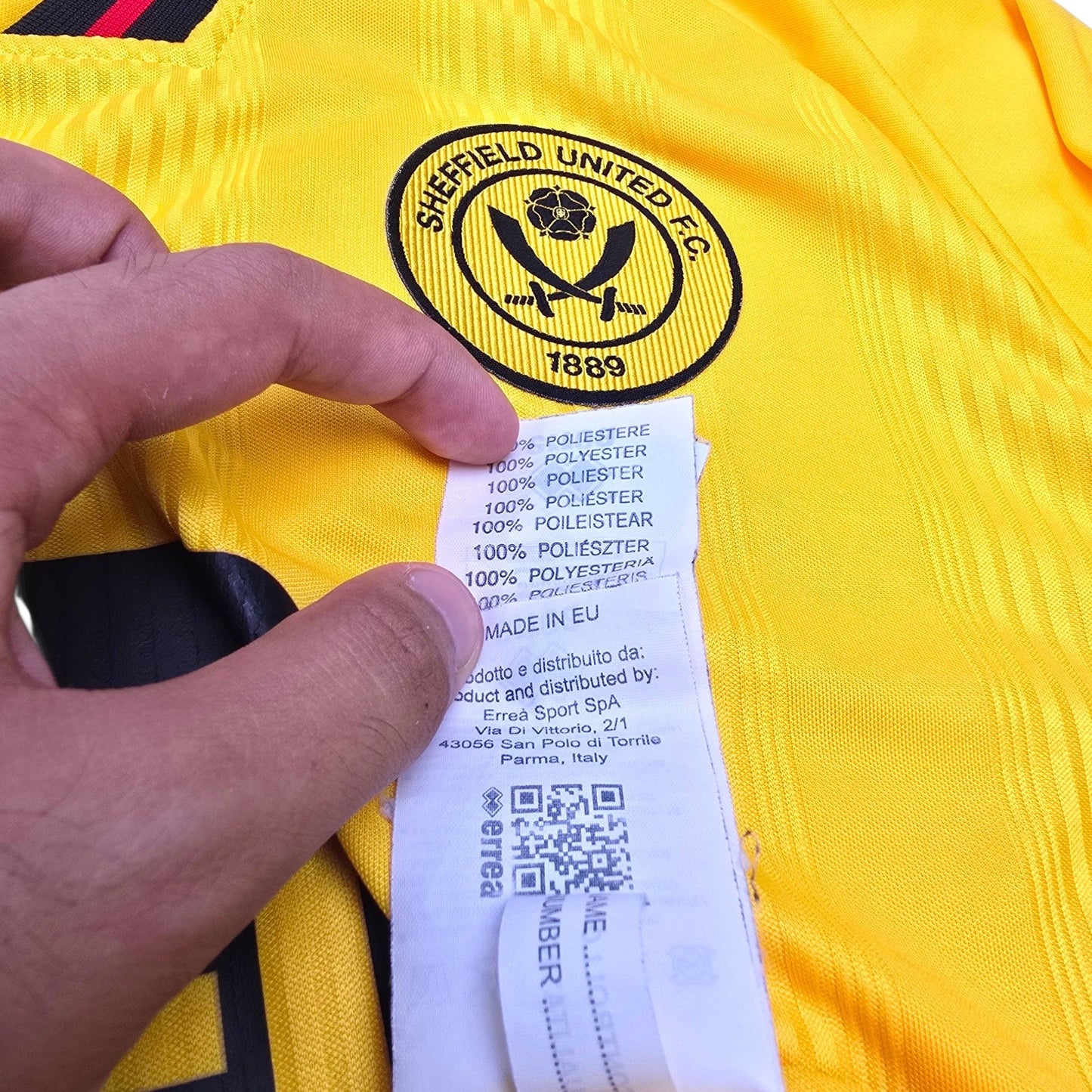 2023/24 Sheffield United Away Football Shirt (M) Errea