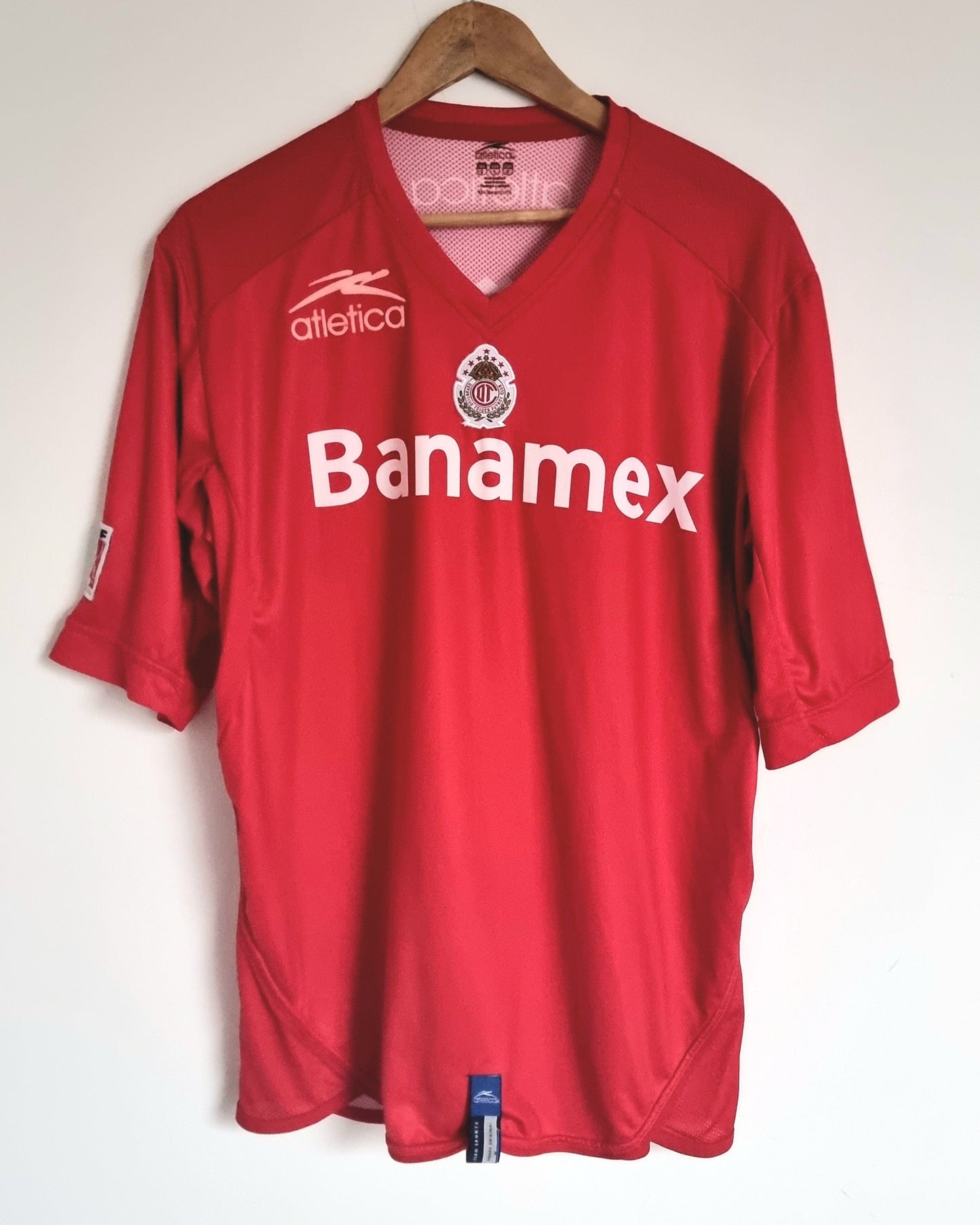 Atletica Deportivo Toluca 05/06 '4 (Rosada)' Home Shirt Large