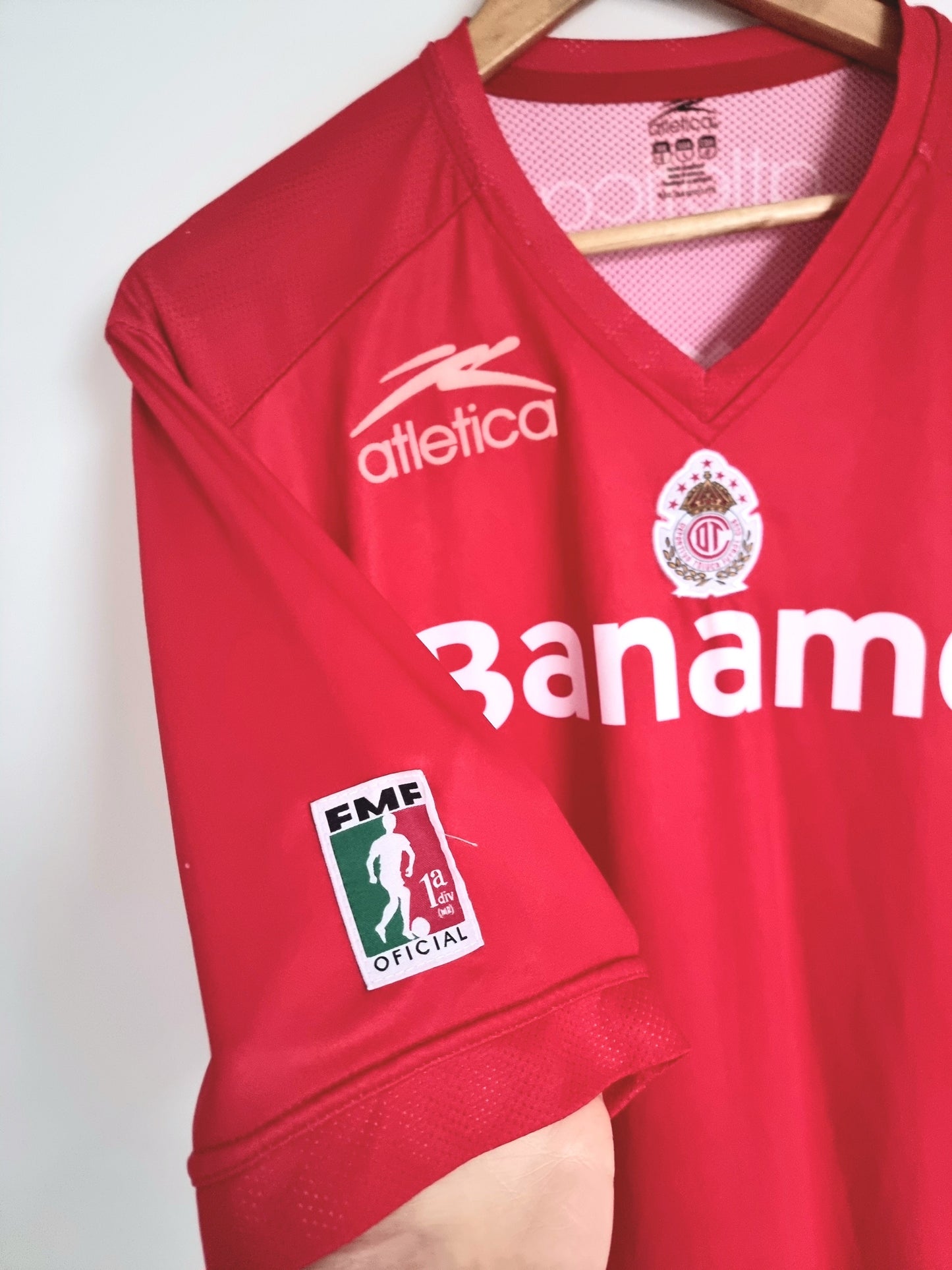Atletica Deportivo Toluca 05/06 '4 (Rosada)' Home Shirt Large
