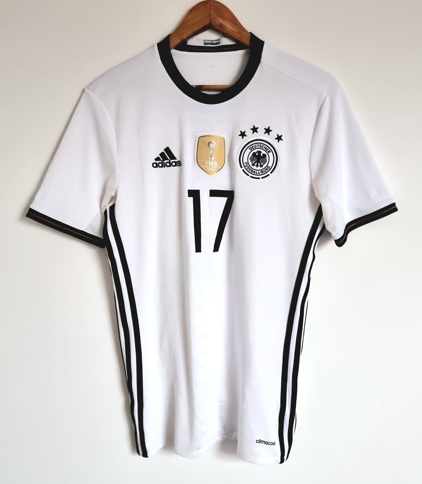 Adidas Germany 15/16 'Boateng 17' Home Shirt Small
