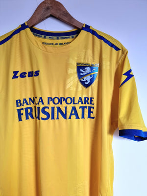 Zeus Frosinone Calcio 18/19 'Ciano 28' Match Issue Home Shirt Large
