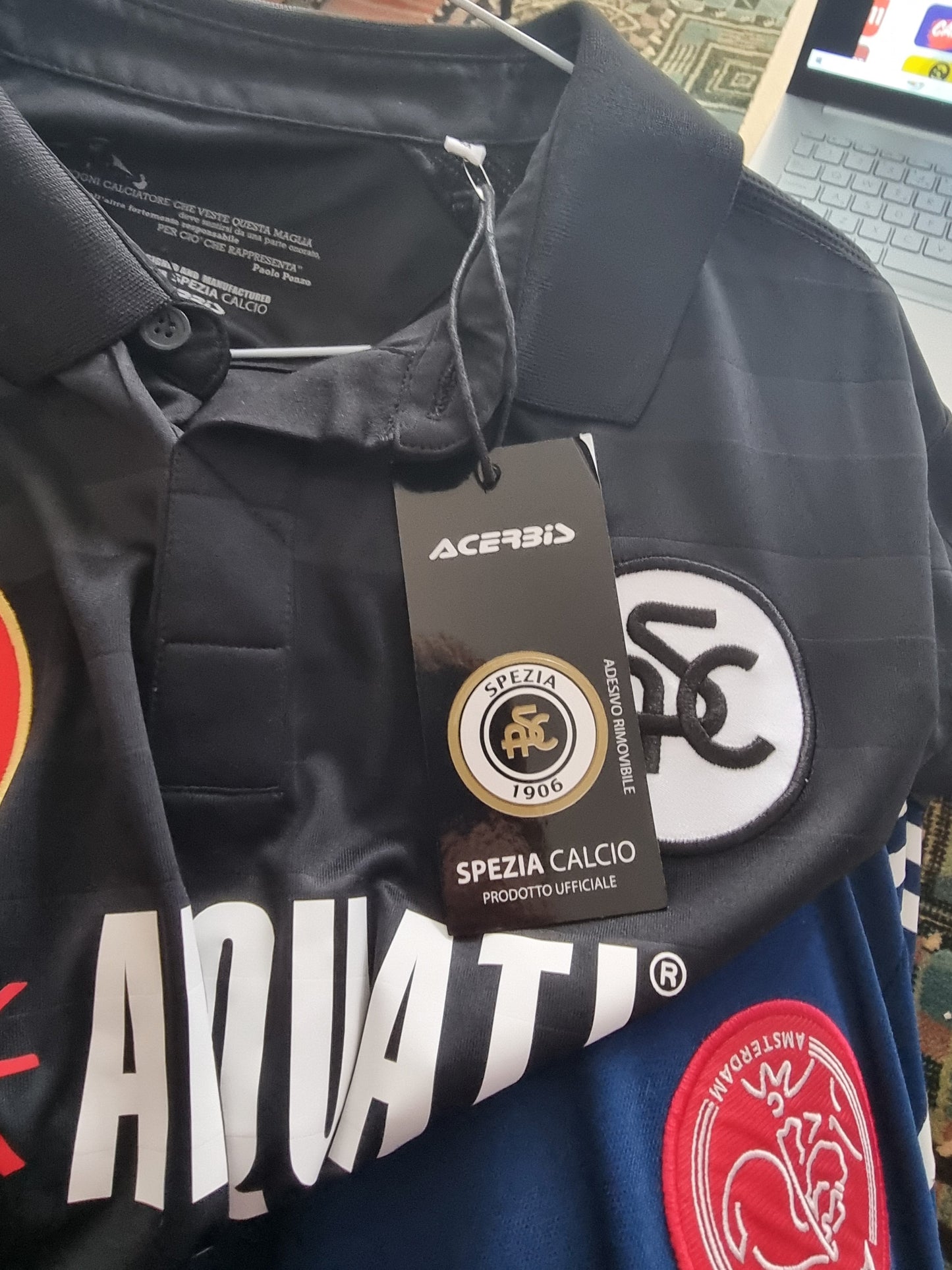 Acerbis BNWT Spezia 17/18 'Gilardino 10' Away Shirt Medium