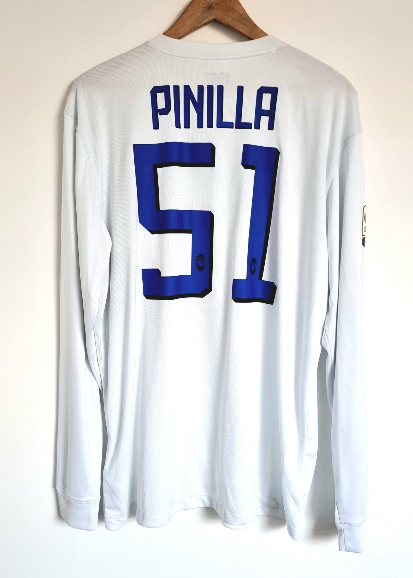 Nike Atalanta 14/15 'Pinilla 51' Long Sleeve Match Issue Away Shirt XL