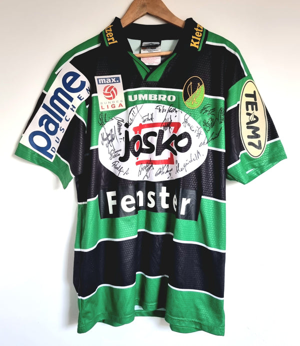 Umbro SV Ried 01/02 'Kuhrer 14' Signed Match Issue Home Shirt Large