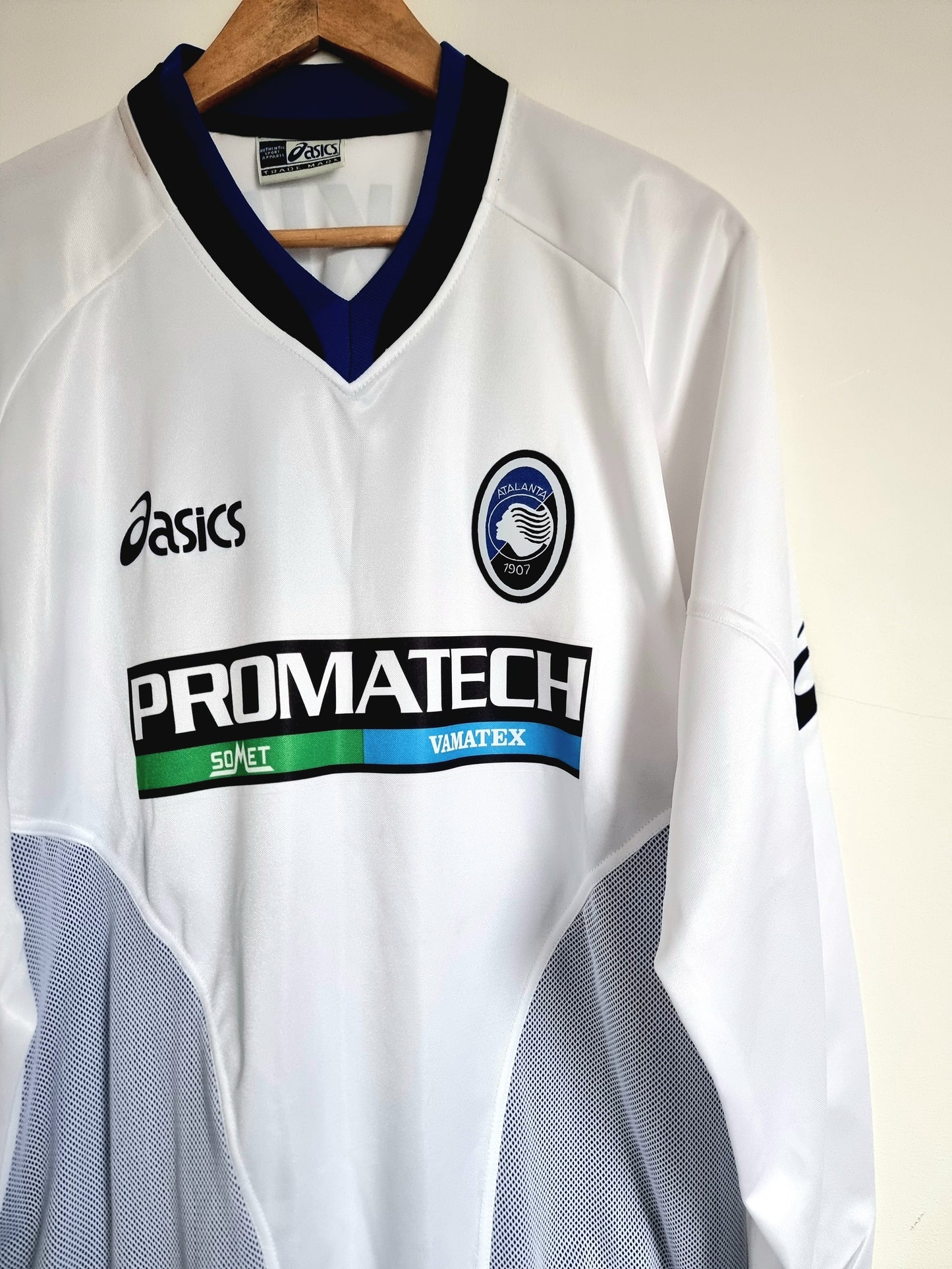 Asics Atalanta 04/05 'Makinwa 20' Long Sleeve Match Issue Away Shirt XL