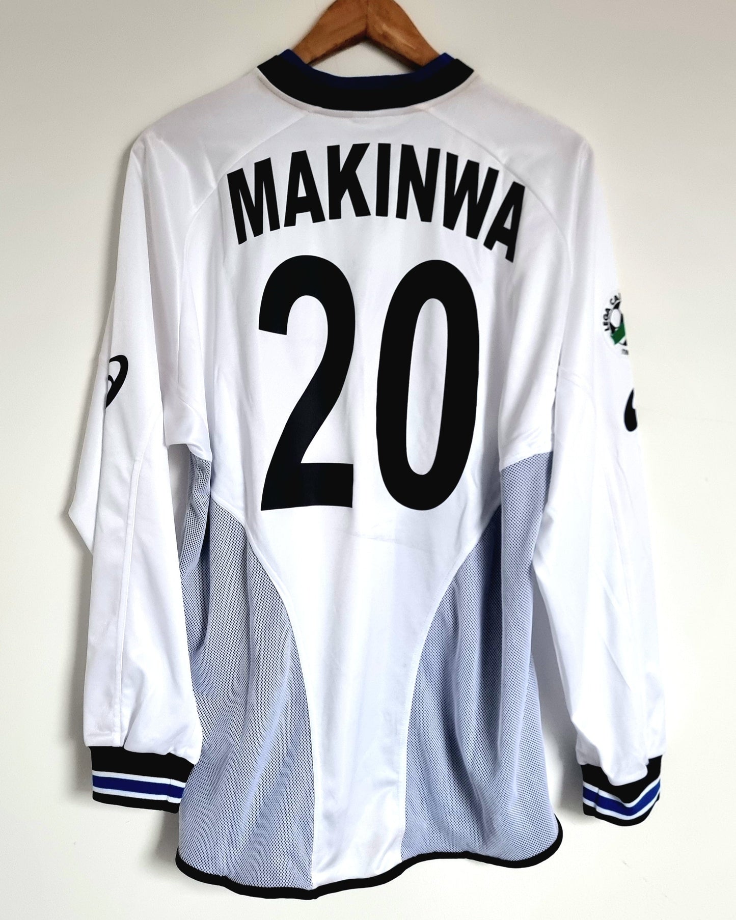 Asics Atalanta 04/05 'Makinwa 20' Long Sleeve Match Issue Away Shirt XL