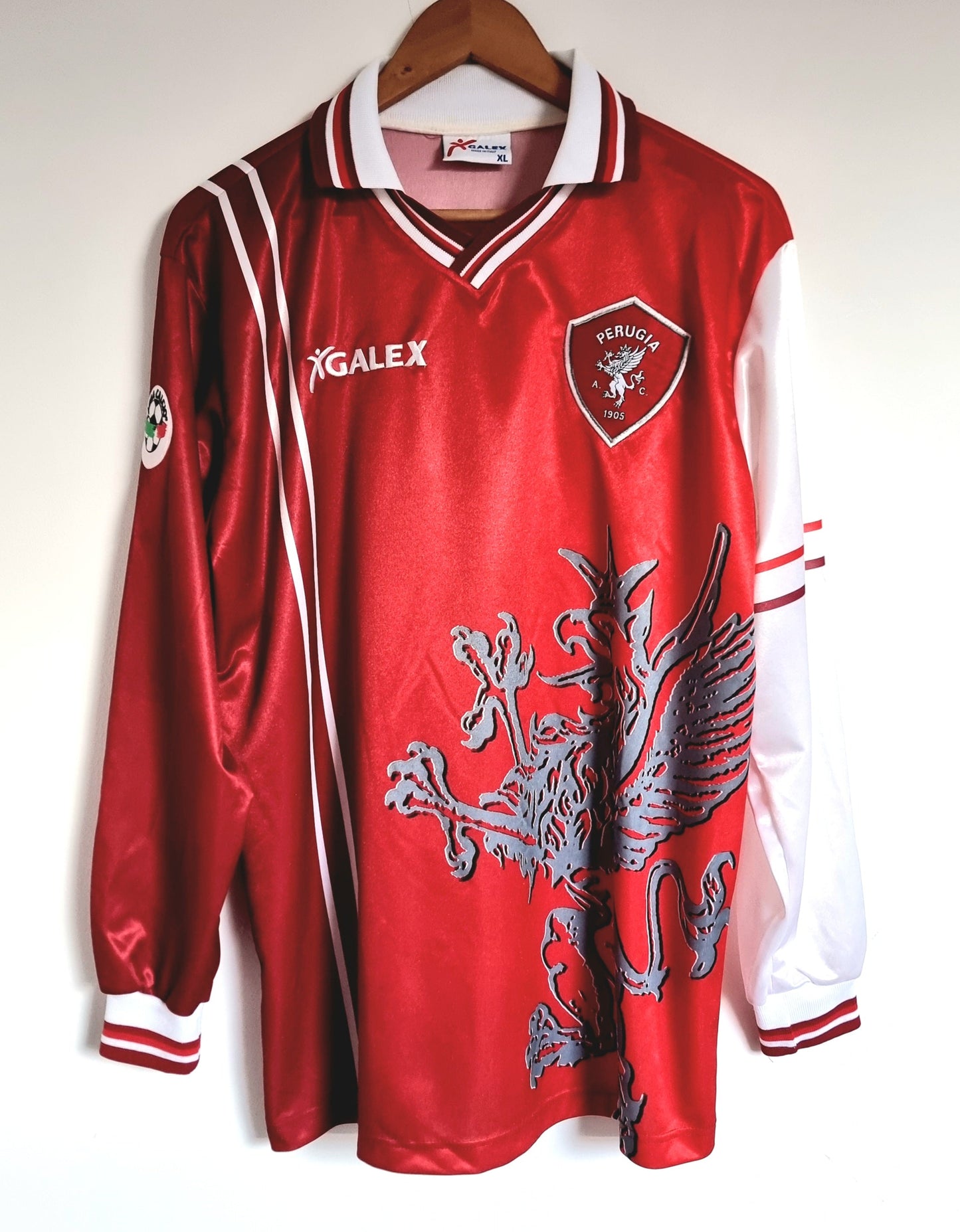 Galex Perugia 98/99 'Mezzano 34' Long Sleeve Match Issue Home Shirt XL