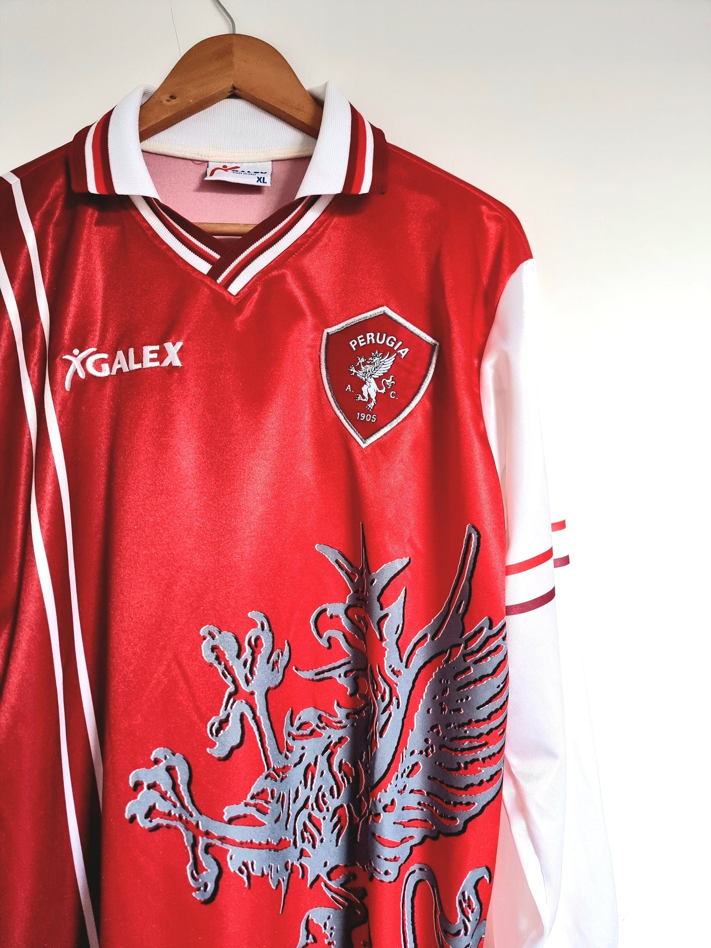 Galex Perugia 98/99 'Mezzano 34' Long Sleeve Match Issue Home Shirt XL