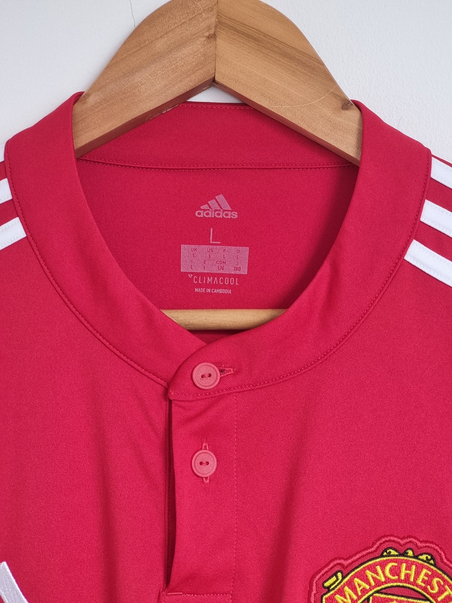 Adidas Manchester United 17/18 Long Sleeve Home Shirt Large