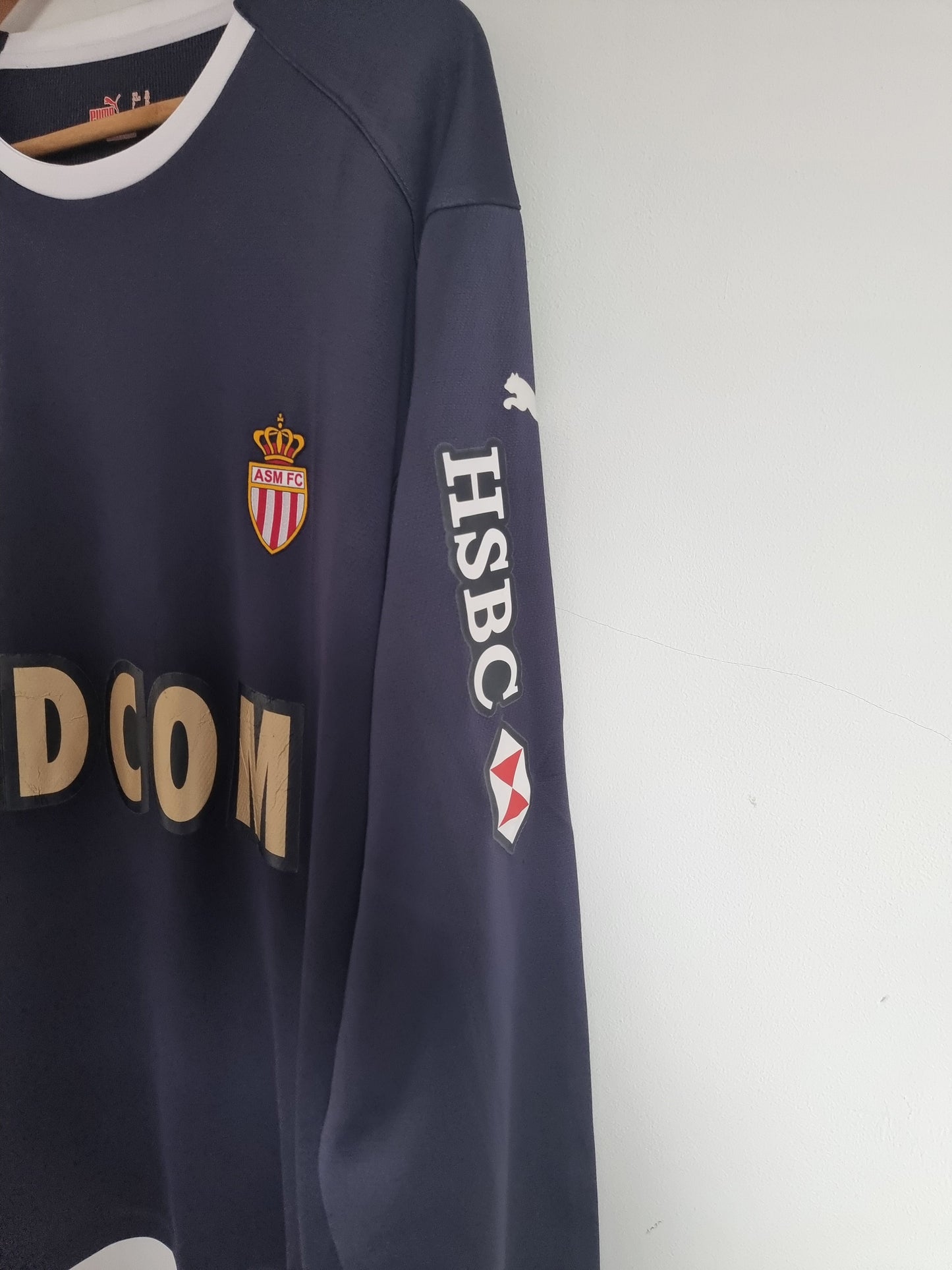 Puma A.S Monaco 08/09 '30 (Roma)' Long Sleeve Match Issue Goalkeeper Shirt XL