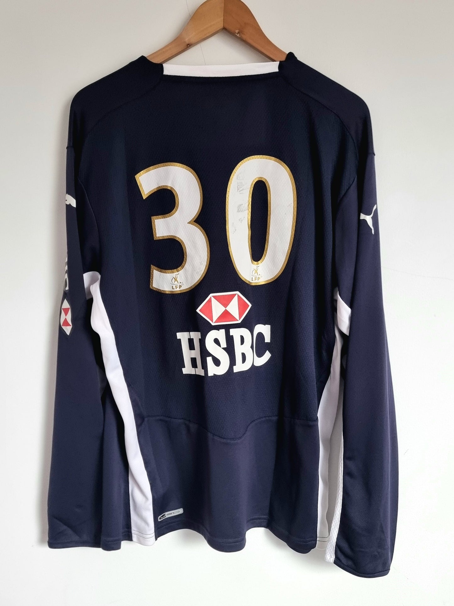 Puma A.S Monaco 08/09 '30 (Roma)' Long Sleeve Match Issue Goalkeeper Shirt XL