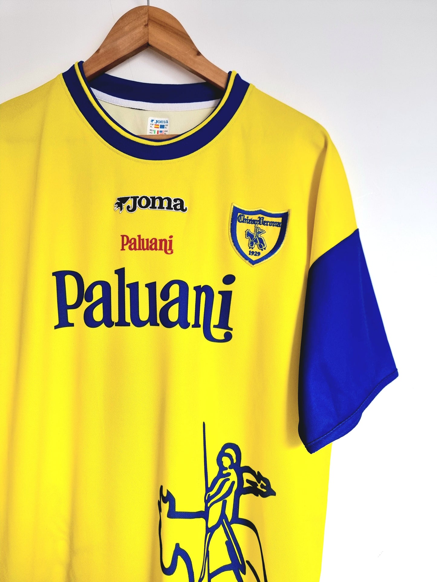 Joma Chievo Verona 02/03 'Bierhoff 21' Player Issue Home XL