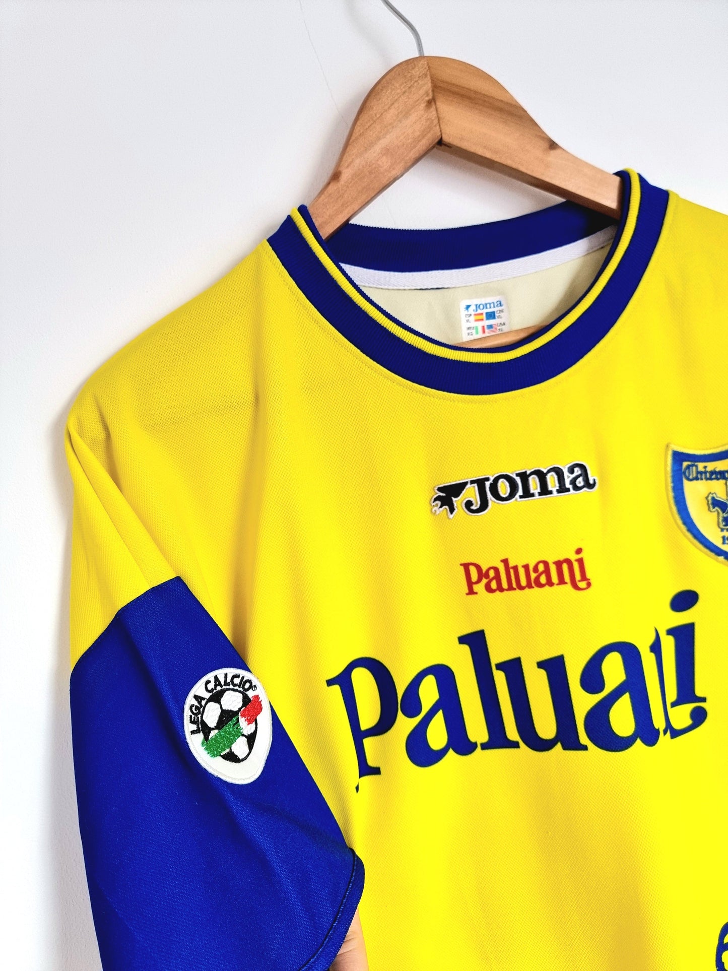 Joma Chievo Verona 02/03 'Bierhoff 21' Player Issue Home XL