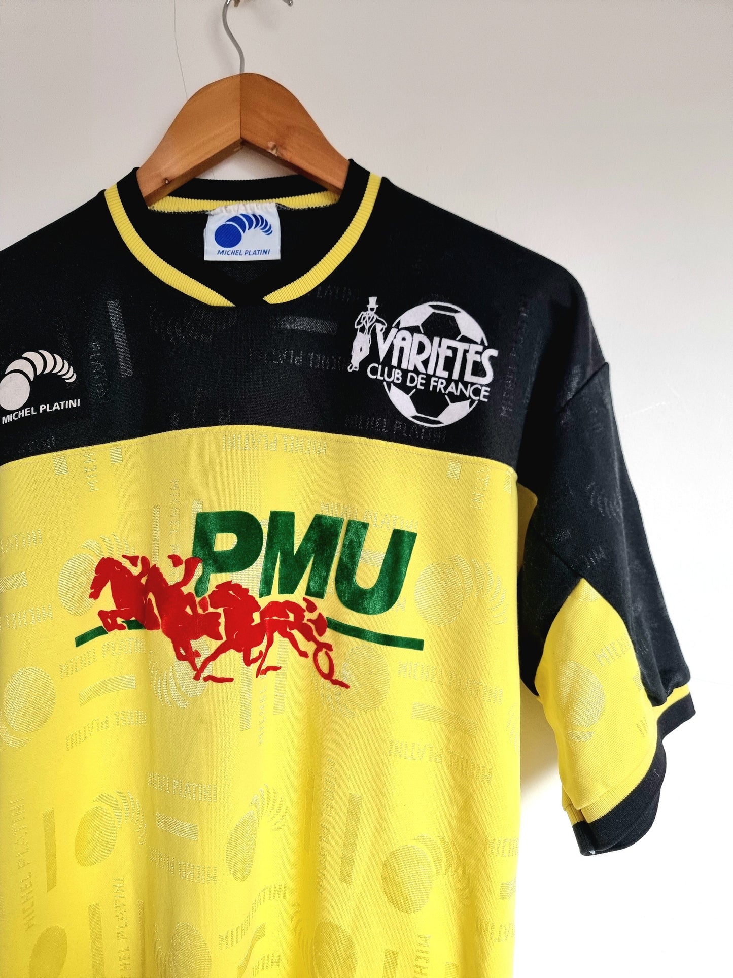 Michel Platini Varietes Club De France Late 80s / Early 90s Match Issue Home Shirt Large