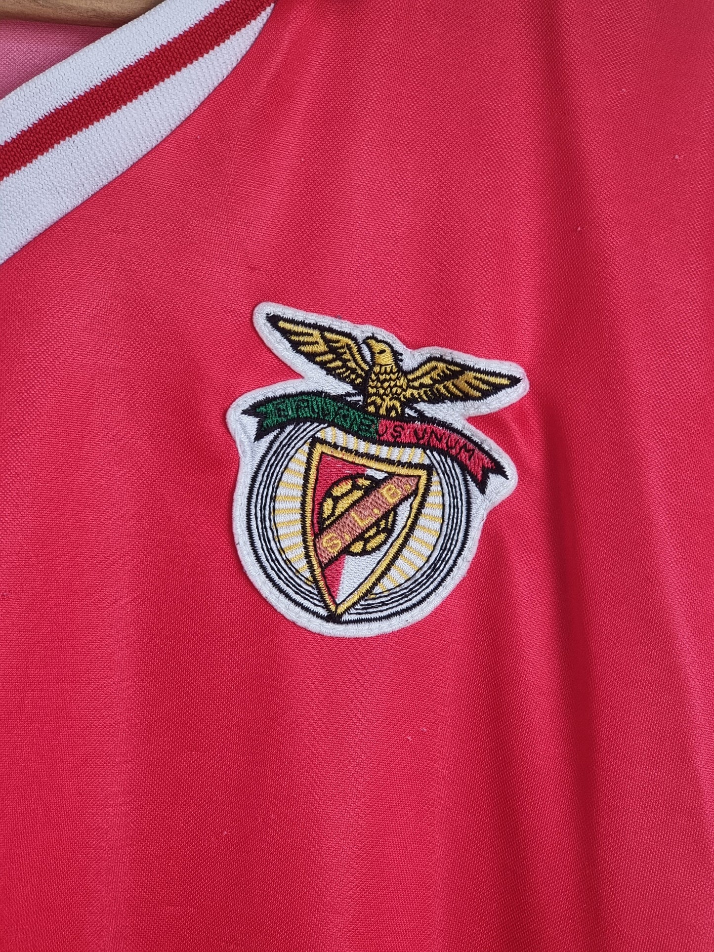 Hummel Benfica 90/91 Match Issue Youth Home Shirt XL