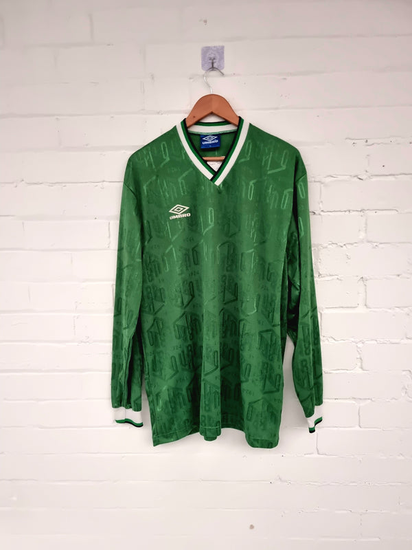 Umbro Vintage 90s Long Sleeve Template Shirt XL