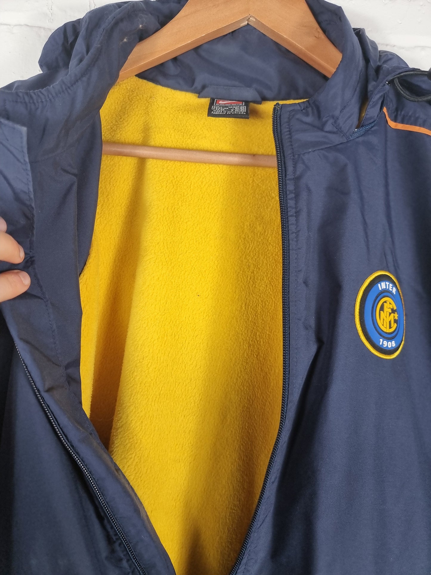 Nike Inter Milan 01/02 Fleece Lined Jacket Large