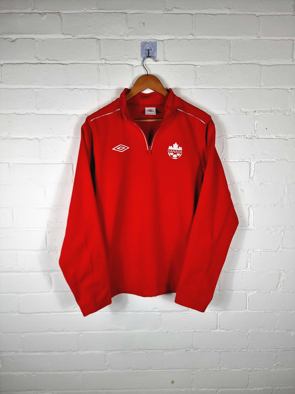 Umbro Canada 12/14 Quarter Zip Sweatshirt Medium