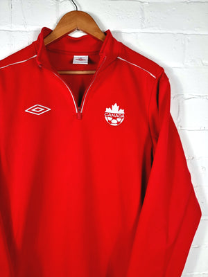 Umbro Canada 12/14 Quarter Zip Sweatshirt Medium