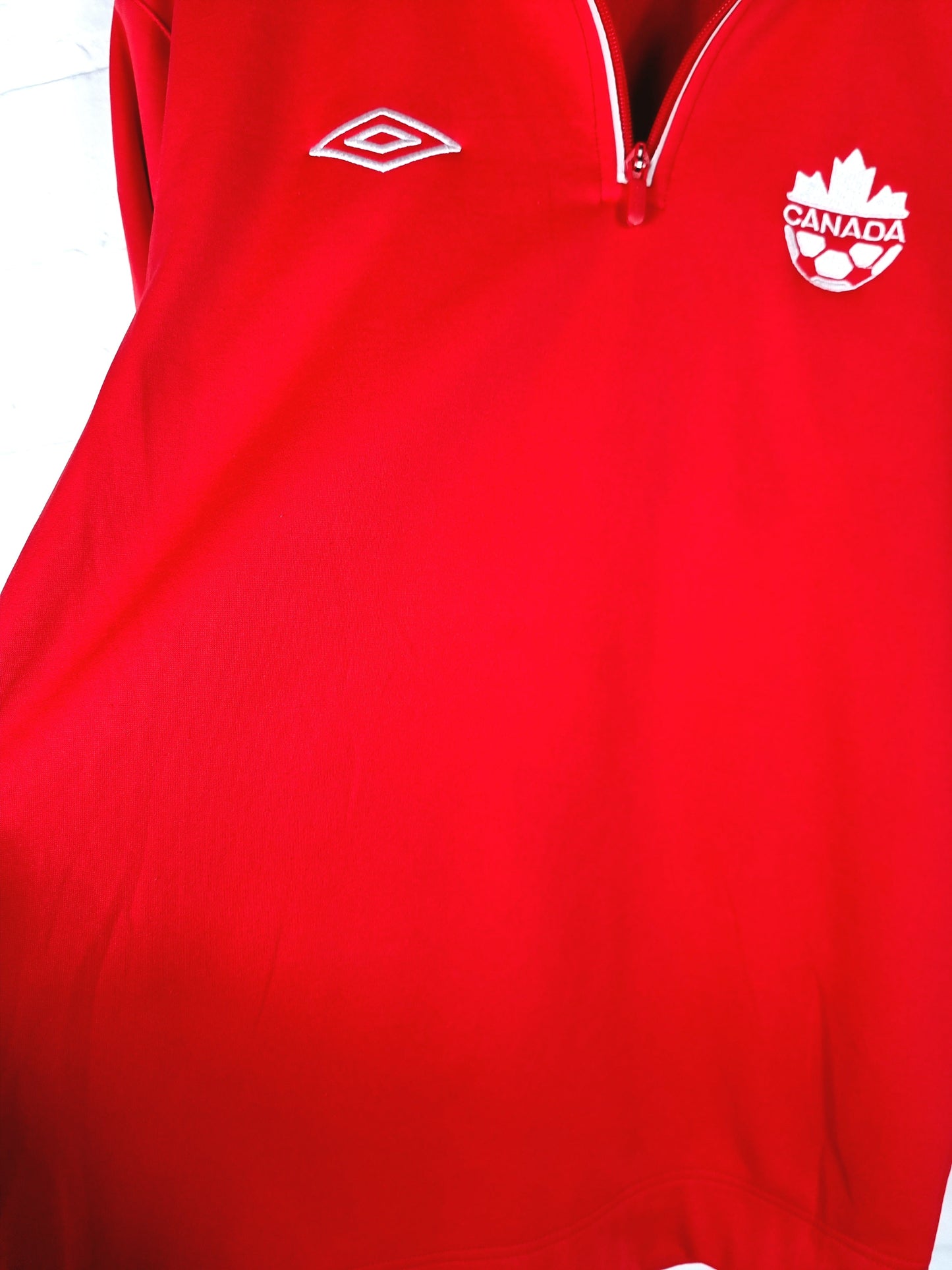 Umbro Canada 12/14 Quarter Zip Sweatshirt Medium