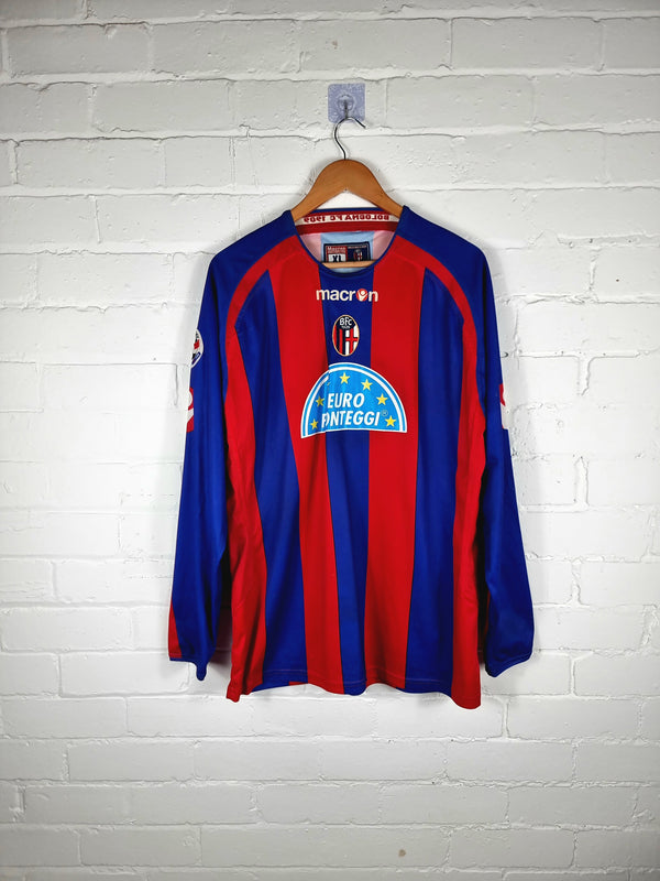 Macron Bologna 05/06 'Smit 17' Long Sleeve Match Issue Home Shirt & Shorts XL / Large