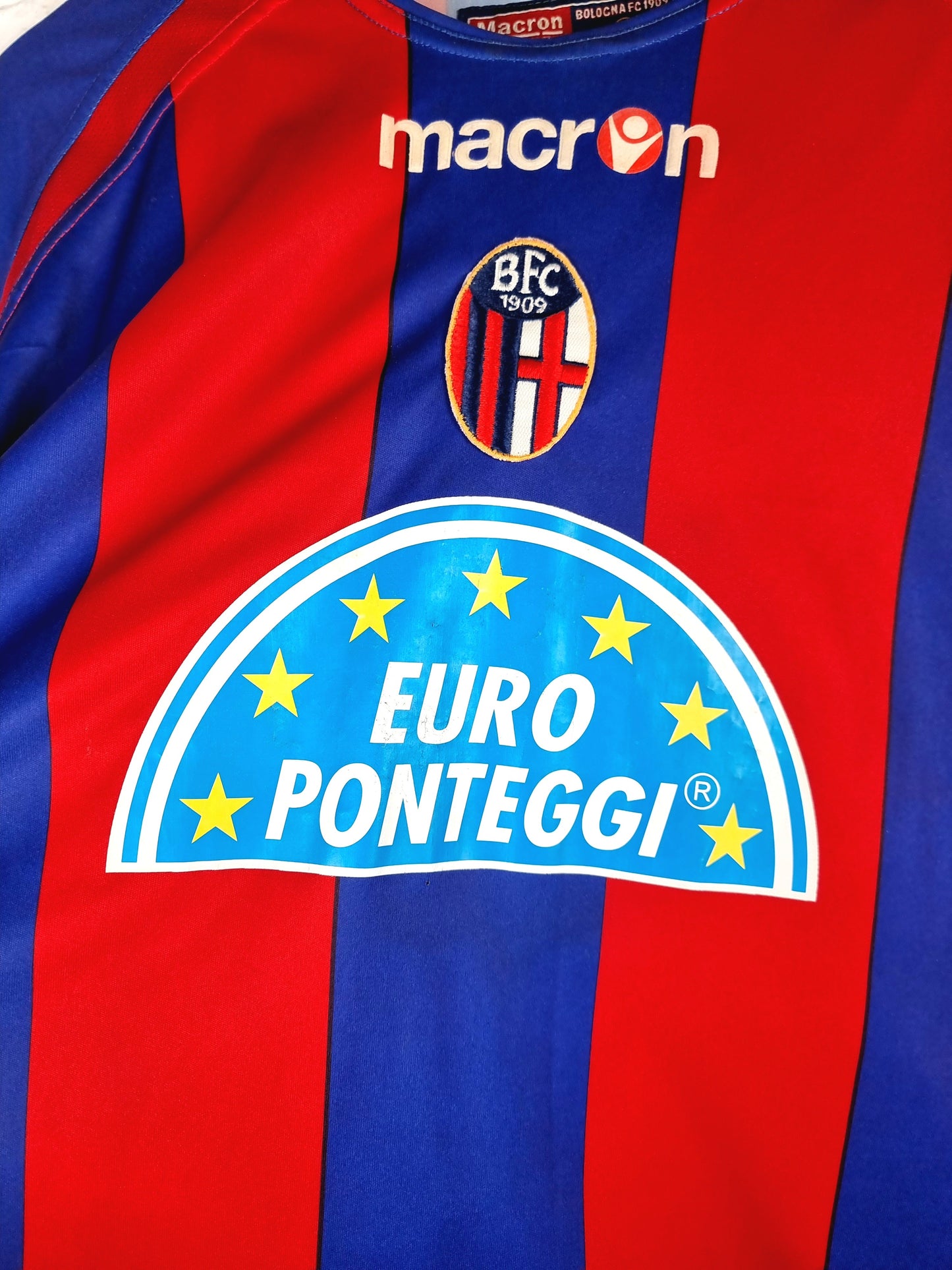 Macron Bologna 05/06 'Smit 17' Long Sleeve Match Issue Home Shirt & Shorts XL / Large