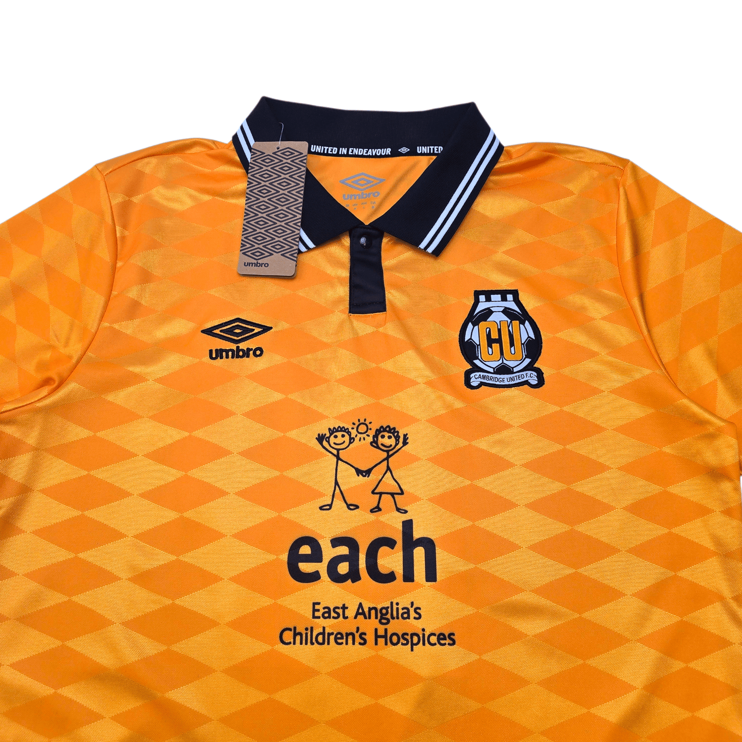 2024/25 Cambridge United Home Football Shirt (M) Umbro #19 Lavery (BNWTs)