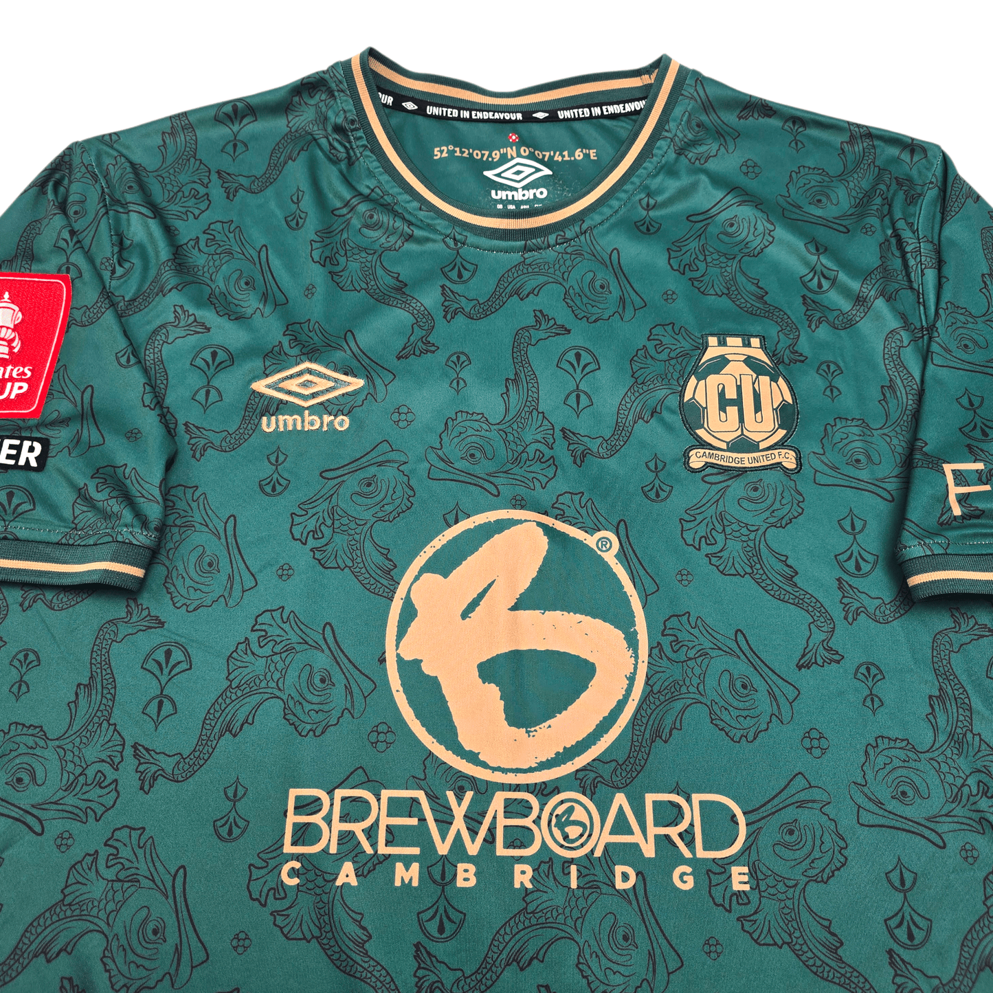 2024/25 Cambridge United Third Football Shirt (XL) Umbro #9 Nlundulu (Matchworn FA Cup)