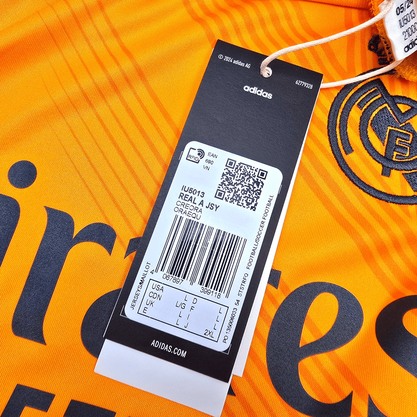 2024/25 Real Madrid Away Football Shirt (L) Adidas #9 Mbappe (BNWTs)
