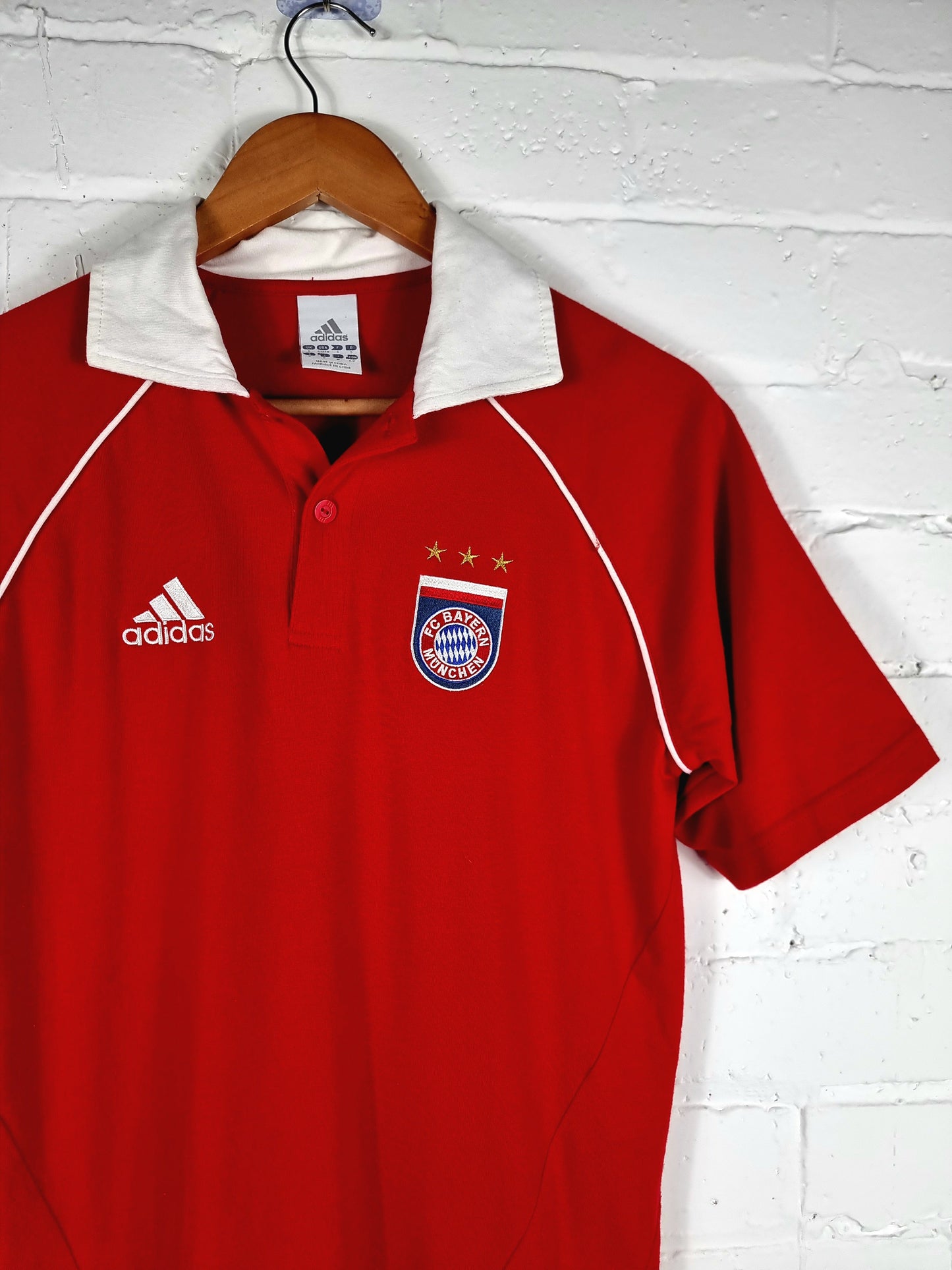 Adidas Bayern Munich 2005/06 Leisure Polo Shirt Small