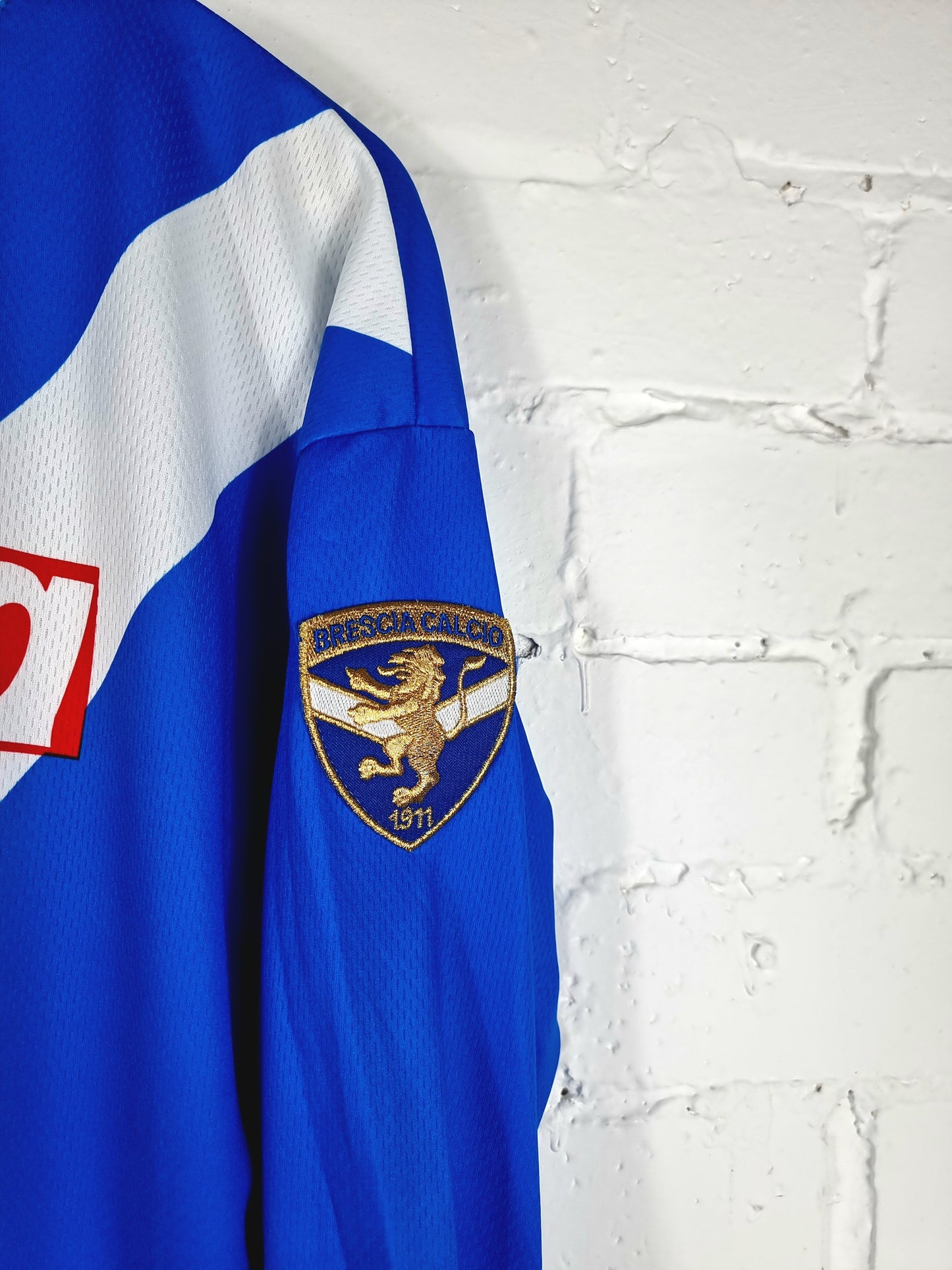 Garman Brescia 1999/00 'Zanoncelli 6' Long Sleeve Match Issue Signed Home Shirt XL