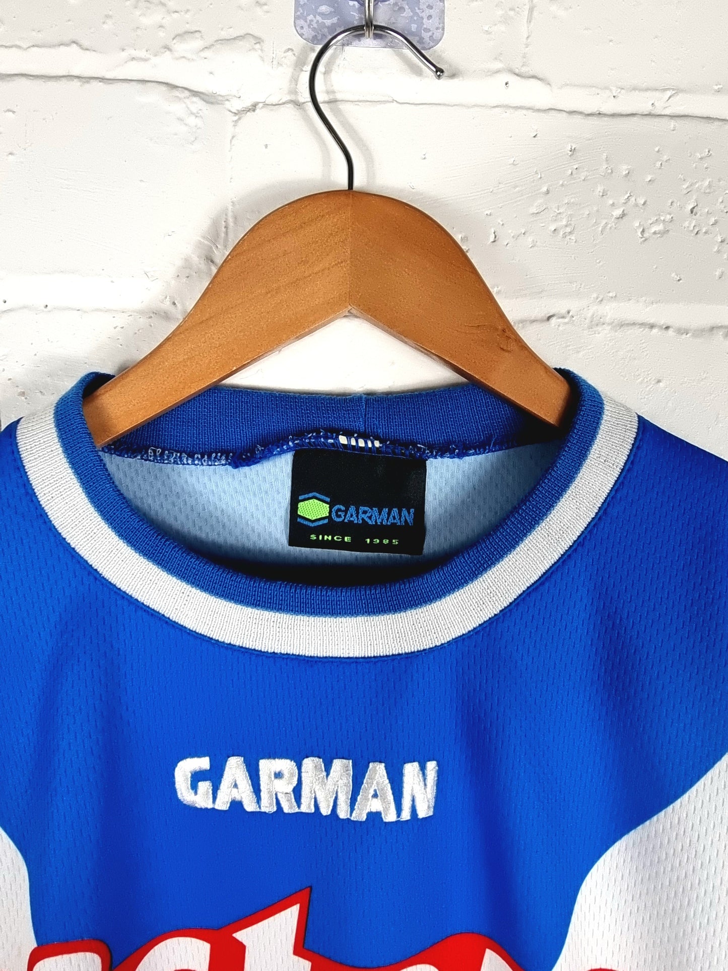 Garman Brescia 1999/00 'Zanoncelli 6' Long Sleeve Match Issue Signed Home Shirt XL