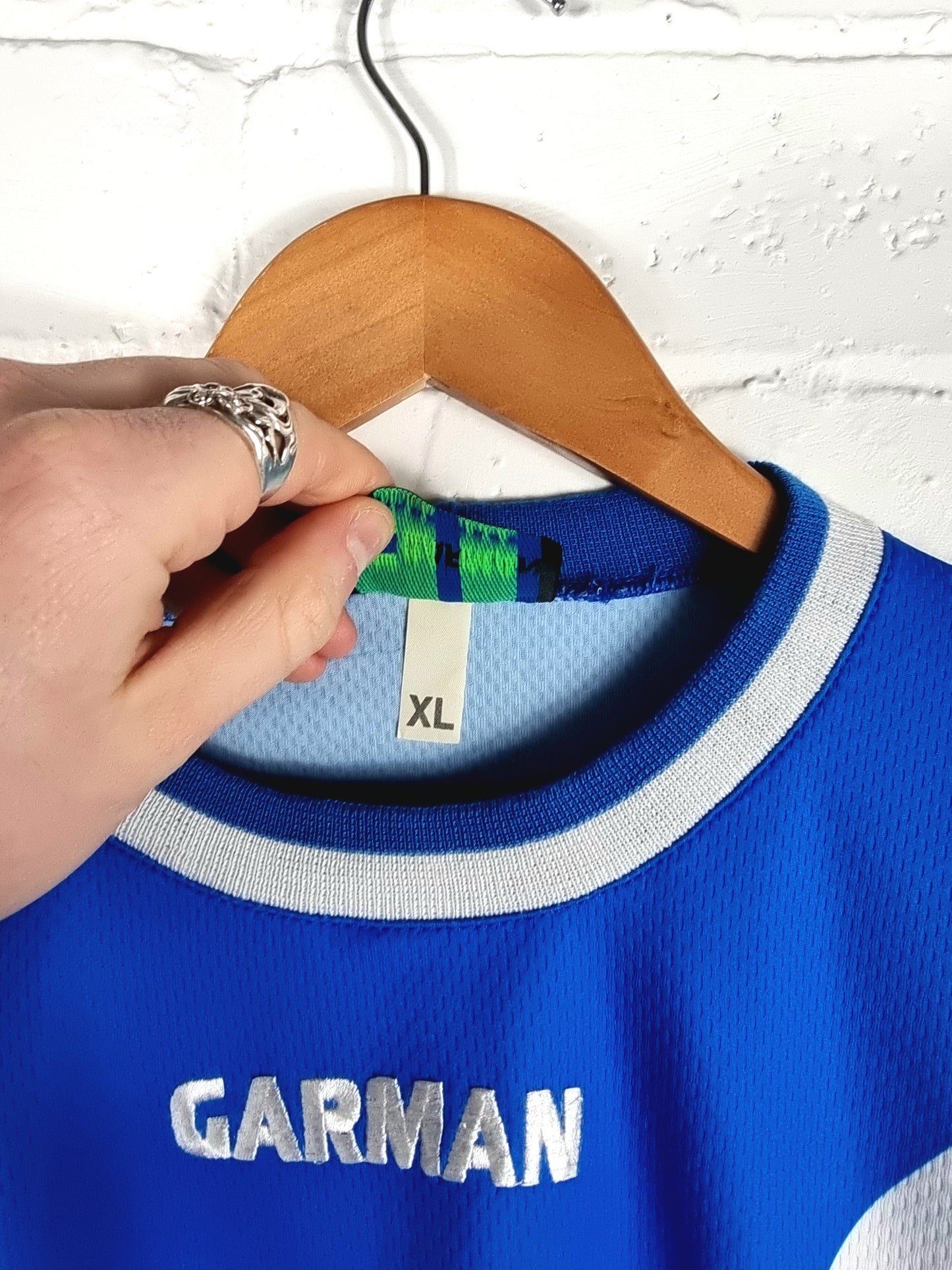 Garman Brescia 1999/00 'Zanoncelli 6' Long Sleeve Match Issue Signed Home Shirt XL
